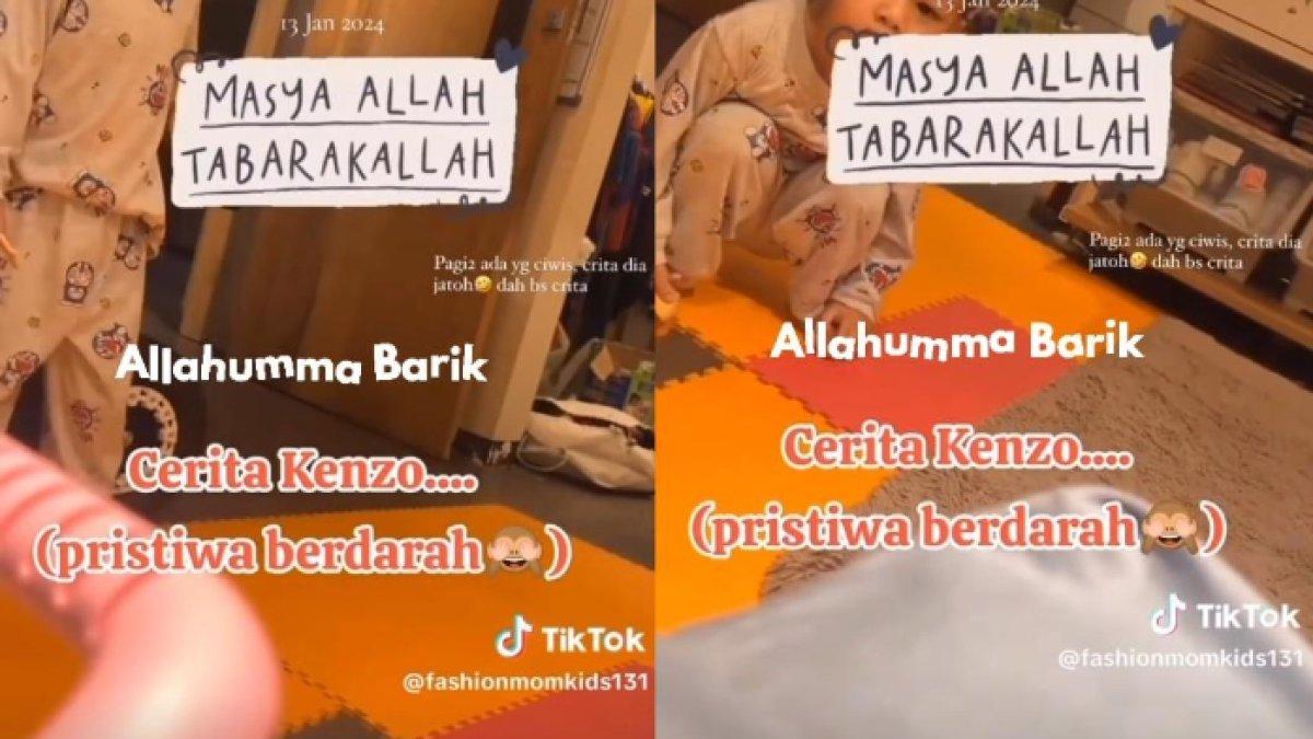 Tangkapan layar video percakapan Paula Verhoeven dan Kenzo.