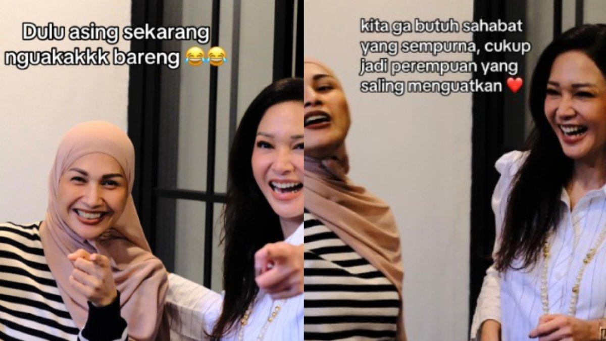 TATA PASANG BADAN - Tata Janeeta unggah foto bareng Maia Estianty sembari mengenang cerita perkenalan mereka hingga berakhir jadi sahabat dekat.