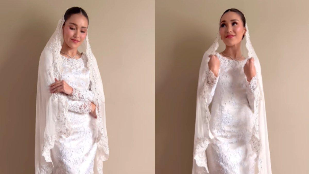 Tatanan rambut Ayu di hari pertunangan