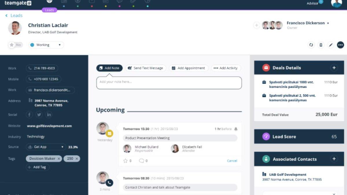 Teamgate adalah salah satu aplikasi bisnis online yang memberikan kamu wawasan, laporan serta perkiraan yang diperlukan agar alur penjualan tetap lancar.
