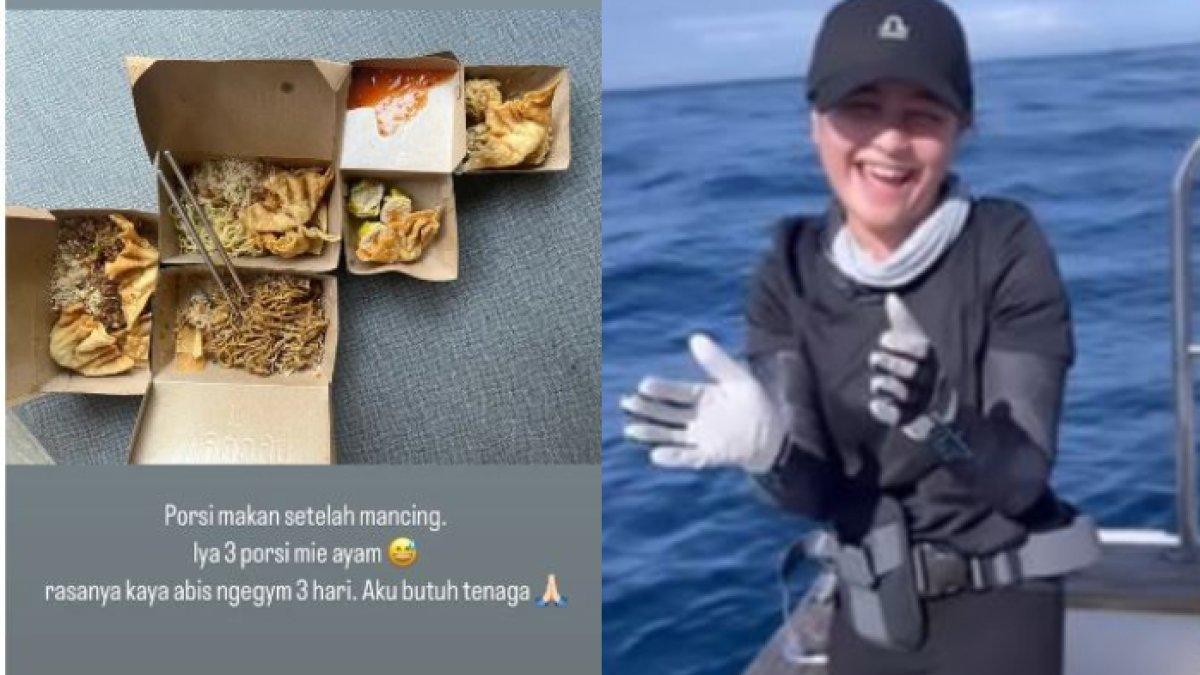 Tenaga habis mancing dari pagi sampai sore, Prilly Latuconsina pesan mie ayam 3 porsi