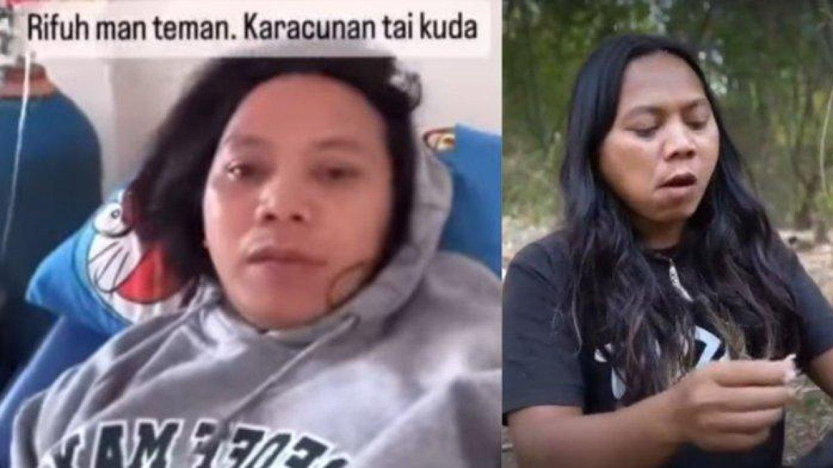 Terkuak sosok YouTuber Dede Inoen yang kini sedang dirawat lantaran keracunan kotoran kuda.