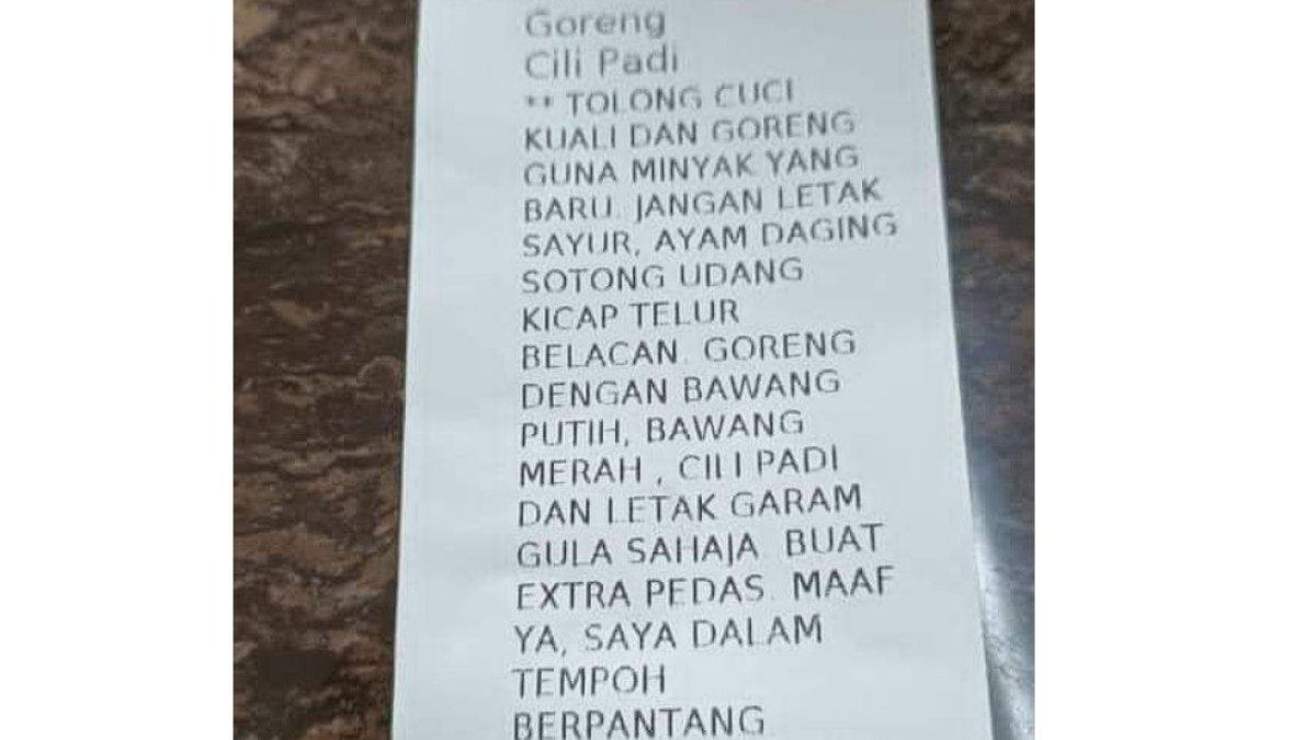 Terlihat daftar permintaan