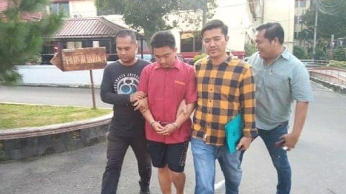 Tersangka Mulyaji (25) ditangkap dalam kasus dugaan penjualan ginjal ke India