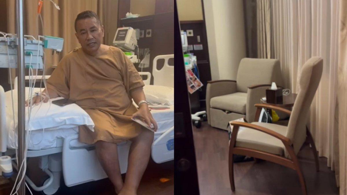 KAMAR PERAWATAN MEWAH - Penampakan kamar perawatan Hotman Paris di RS Singapura, semalam habiskan Rp 195 juta dengan fasilitas lengkap dan mewah.