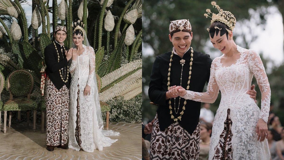 Terungkap harga batik yang dipakai Luna Maya dan Maxime Bouttier saat akad nikah.