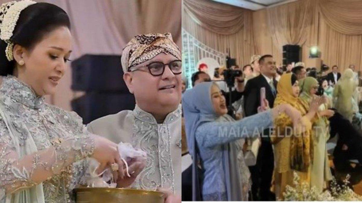 ISI SAWERAN - Terungkap isi saweran Maia Estianty dan Irwan Mussry di acara nikahan Al Ghazali dan Alyssa Daguise.
