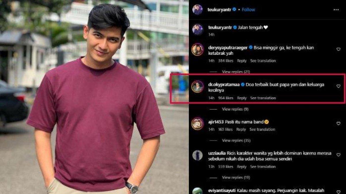 Teuku Ryan posting foto dengan caption jalan tengah (Instagram @teukuryantr)
