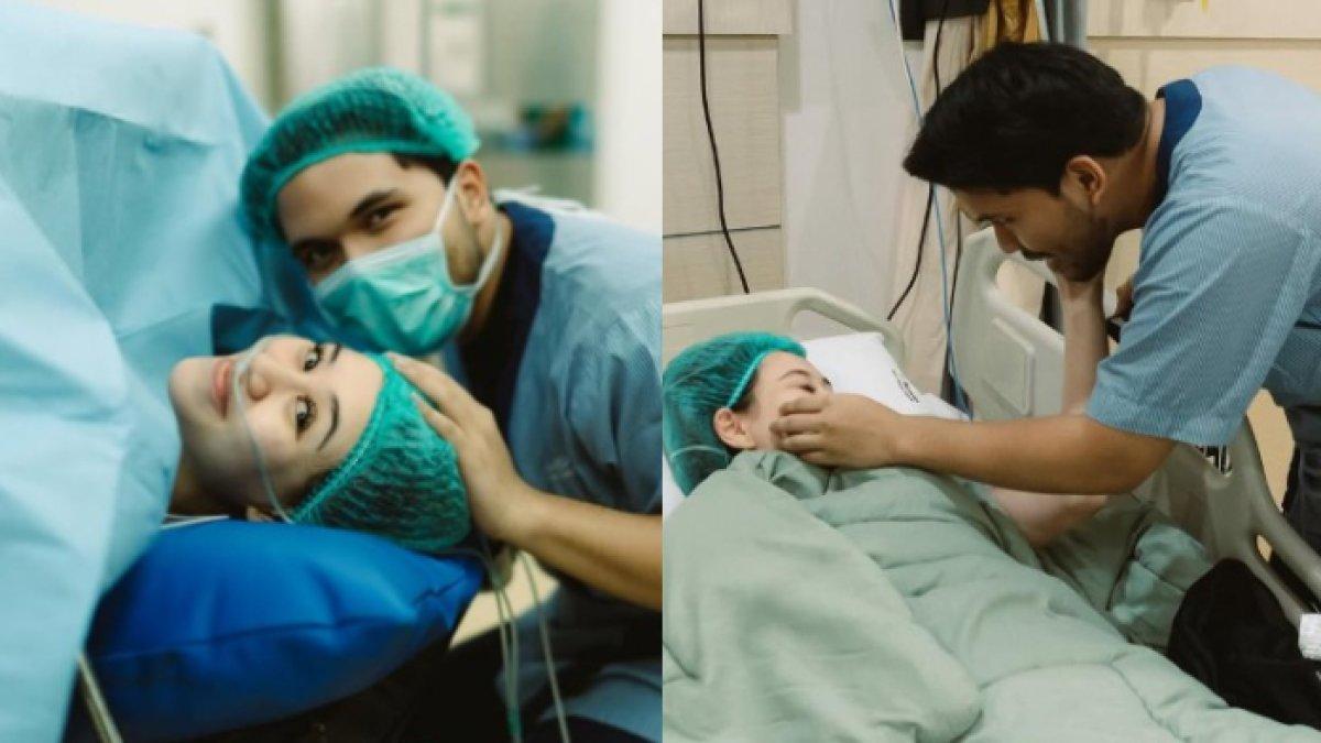 AALIYAH MASSAID MELAHIRKAN - Kebahagiaan menyelimuti keluarga besar Thariq Halilintar dan Aaliyah Massaid setelah kelahiran putra pertama mereka pada Kamis (13/6/2025).