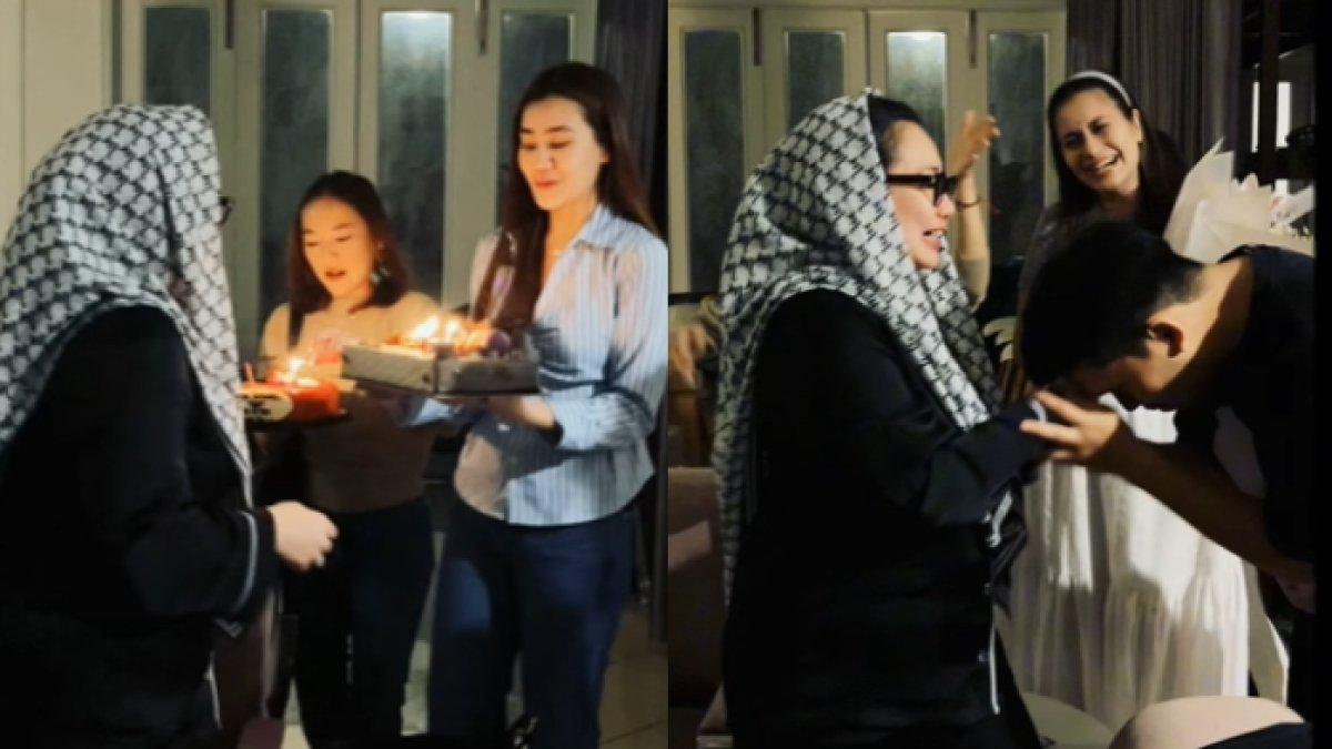 Thariq mencium tangan Reza Artamevia