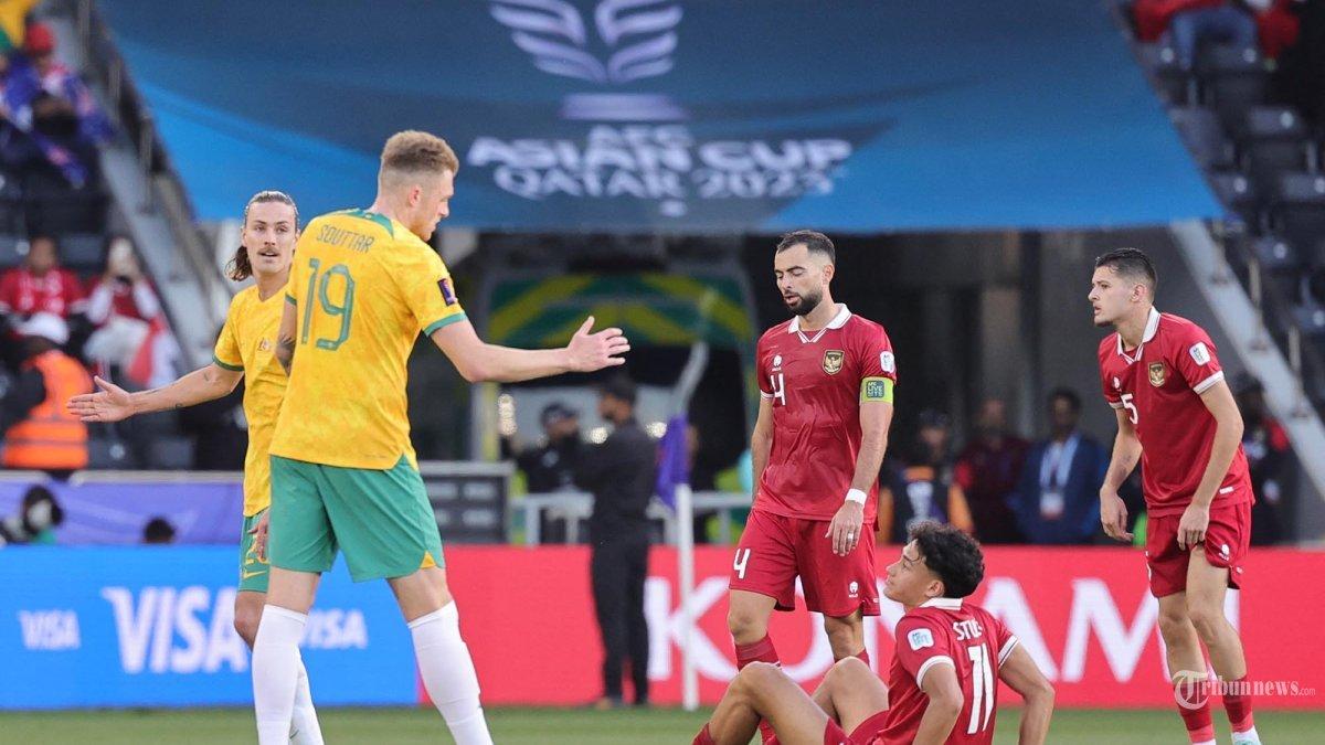 Timnas Indonesia dipaksa mengakui keunggulan Australia sesuai kalah 0-4