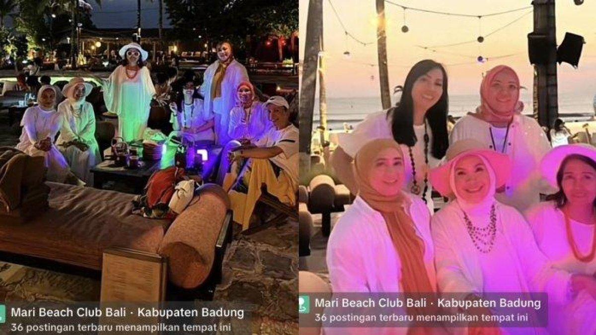 MILIK RAFFI - Umi Kalsum bersama Ayah Rojak liburan di Bali kunjungi Mari Beach Club milik Raffi Ahmad dan Nagita Slavina dicapture (13/7/2025). Liburan tersebut tanpa pedangdut Ayu Ting Ting.