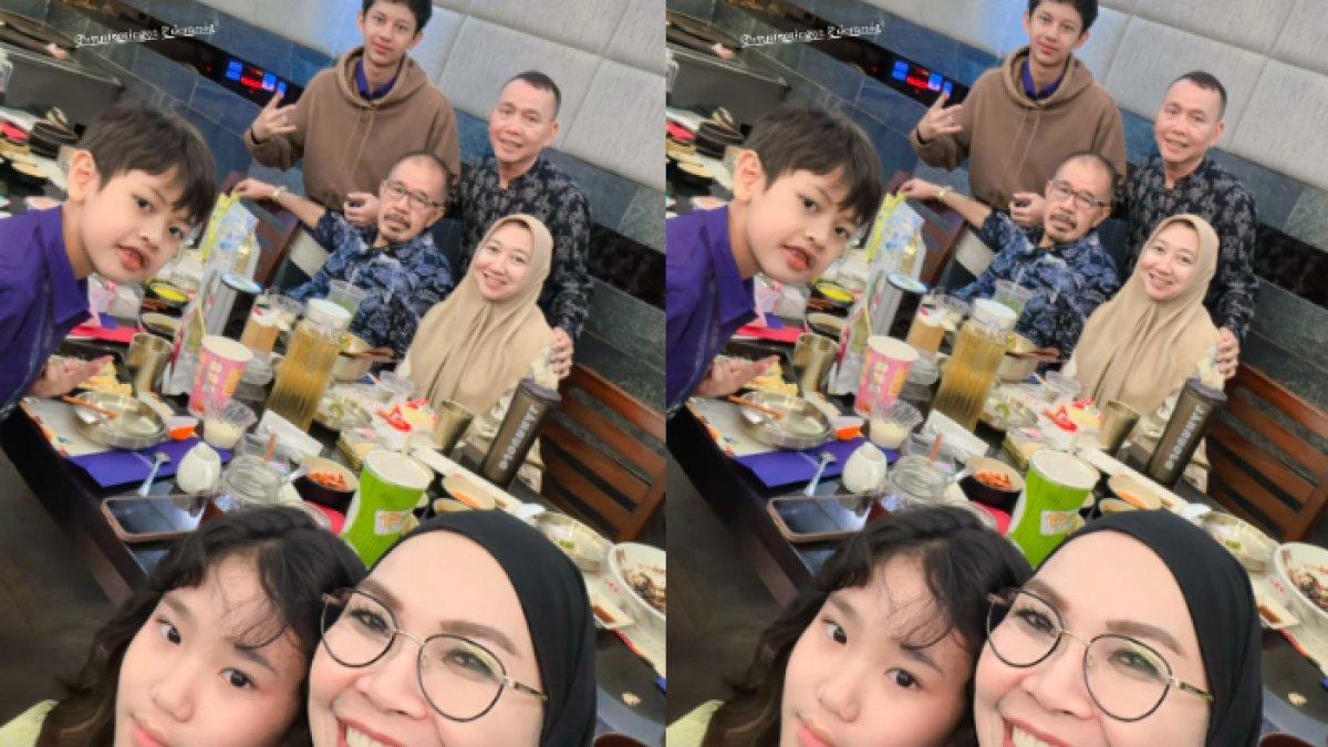 Umi Kalsum dan Abdul Rozak tampak akrab dengan calon besan