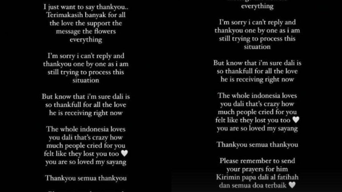 Unggahan Jennifer Coppen usai ditinggal Dali Wassink