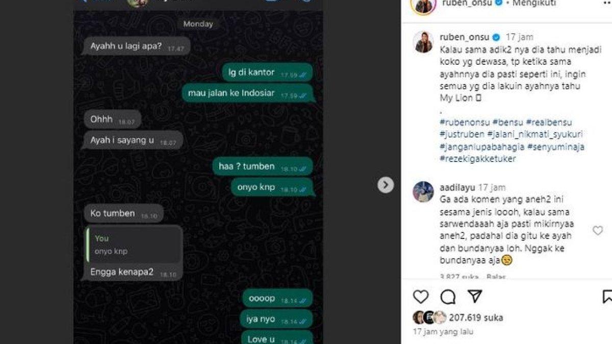 Unggahan Ruben Onsu