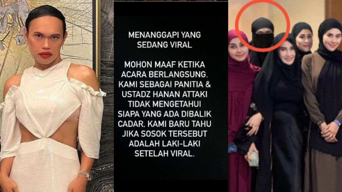 Wanda Hara resmi dilaporkan ke polisi atas aksinya memakai penutup wajah di pengajian Ustaz Hanan Attaki.