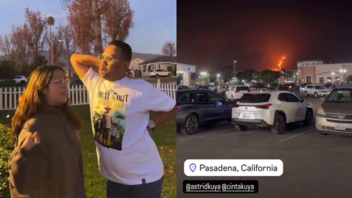 Uya Kuya jadi saksi kebakaran hutan yang melanda Los Angeles, California, Amerika Serikat.