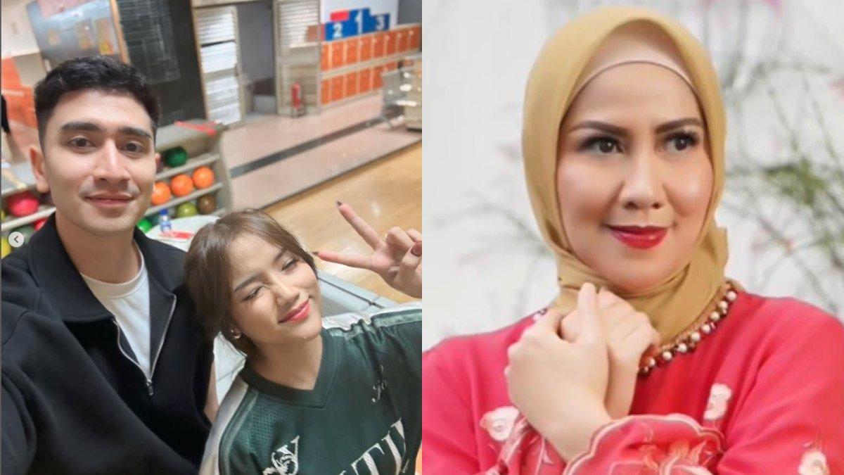 FUJI PUJI VERRELL BRAMASTA - Fuji menunjukkan kekagumannya secara terbuka terhadap Verrell Bramasta saat berada di hadapan ibunda sang aktor, Venna Melinda.