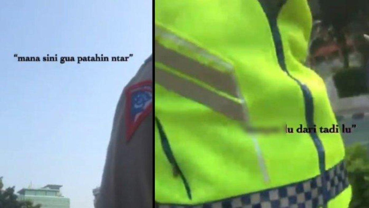 Sosok polisi arogan yang memaki pemotor 'monyet' hingga videonya viral, akhirnya minta maaf