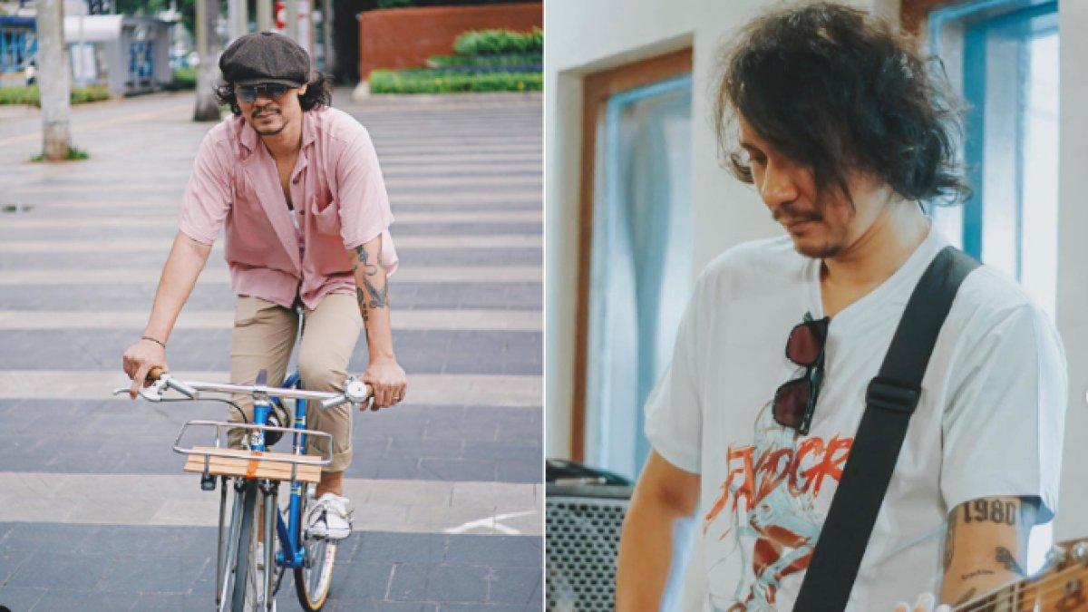 Vincent sempat memanjangkan rambutnya hingga terlihat gondrong