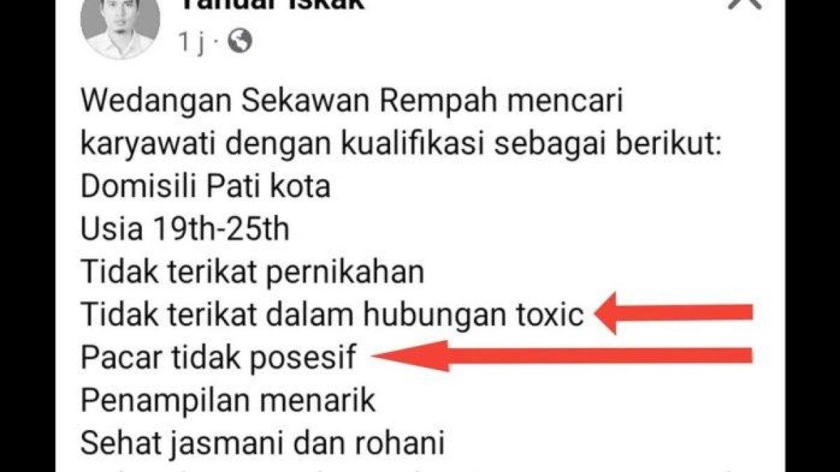 Viral Lowongan Kerja di Pati