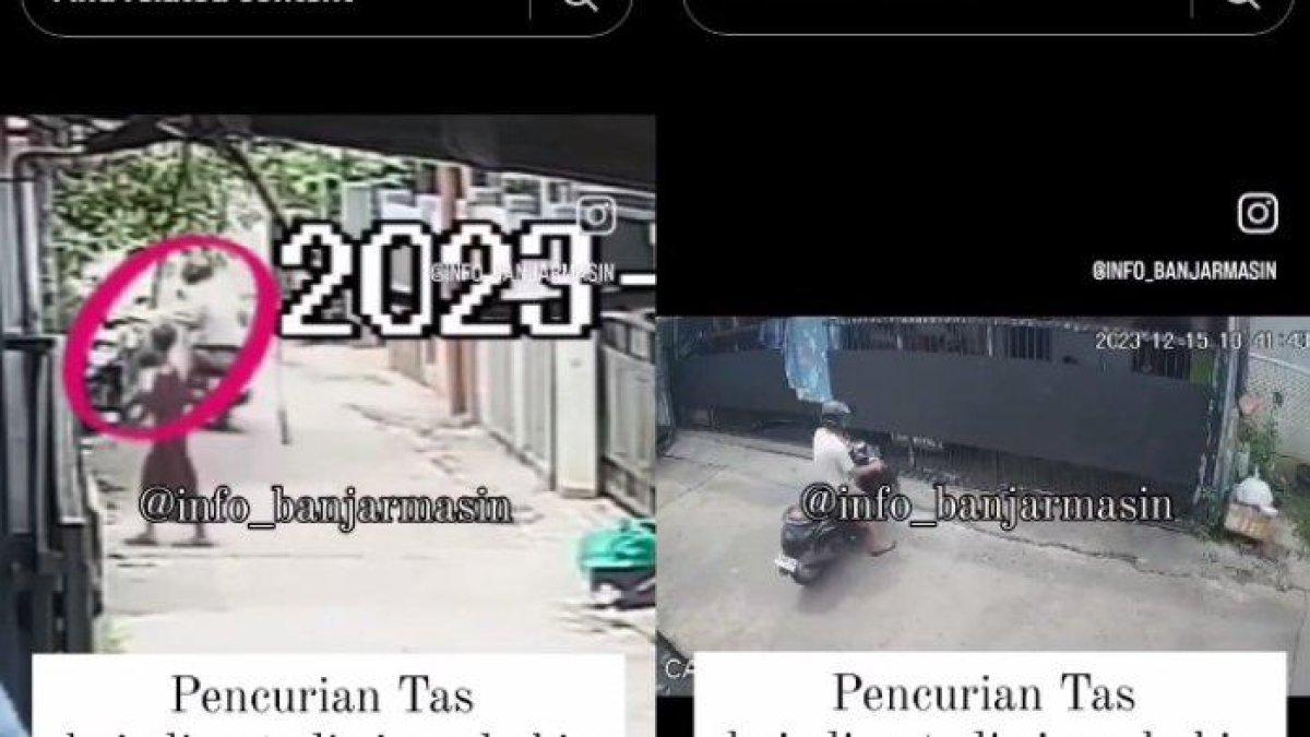 Viral aksi jambret di Kota Banjarmasin, pelaku akhirnya serahkan diri.