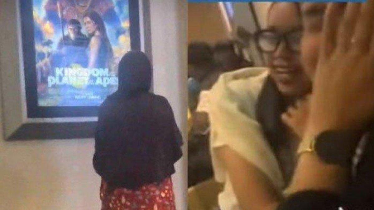 Viral di media sosial aksi sejumlah wanita tertawakan ibu-ibu di bioskop