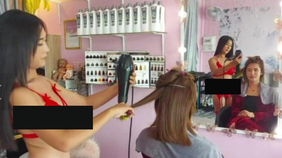 Viral pegawai salon kenakan pakaian seksi