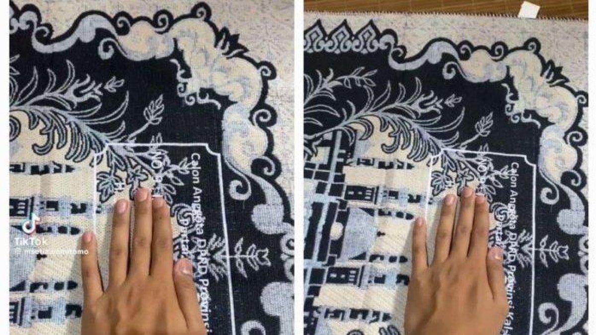 Viral sajadah dijadikan alat kampanye