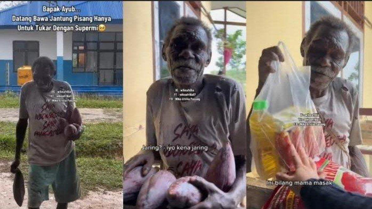 Jantung pisang yang dibawa oleh Ayub