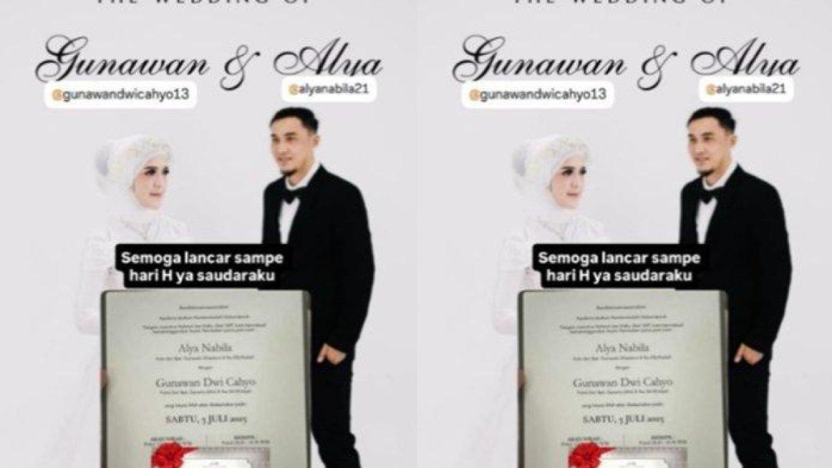 GUNAWAN DWI NIKAH - Viral undangan pernikahan mantan suami Okie Agustina, Gunawan Dwi Cahyo dan Alya Nabila