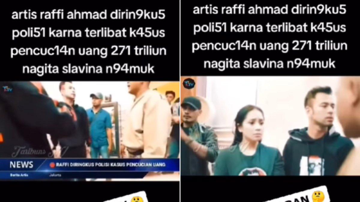 Viral video merekam momen Raffi Ahmad hendak ditangkap