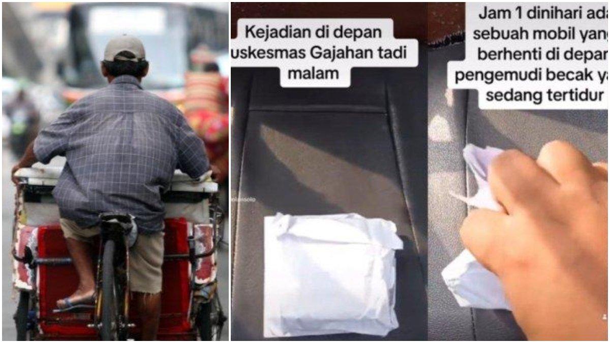 Viral video tukang becak di Solo kena prank, mengaku mau beri sedekah.