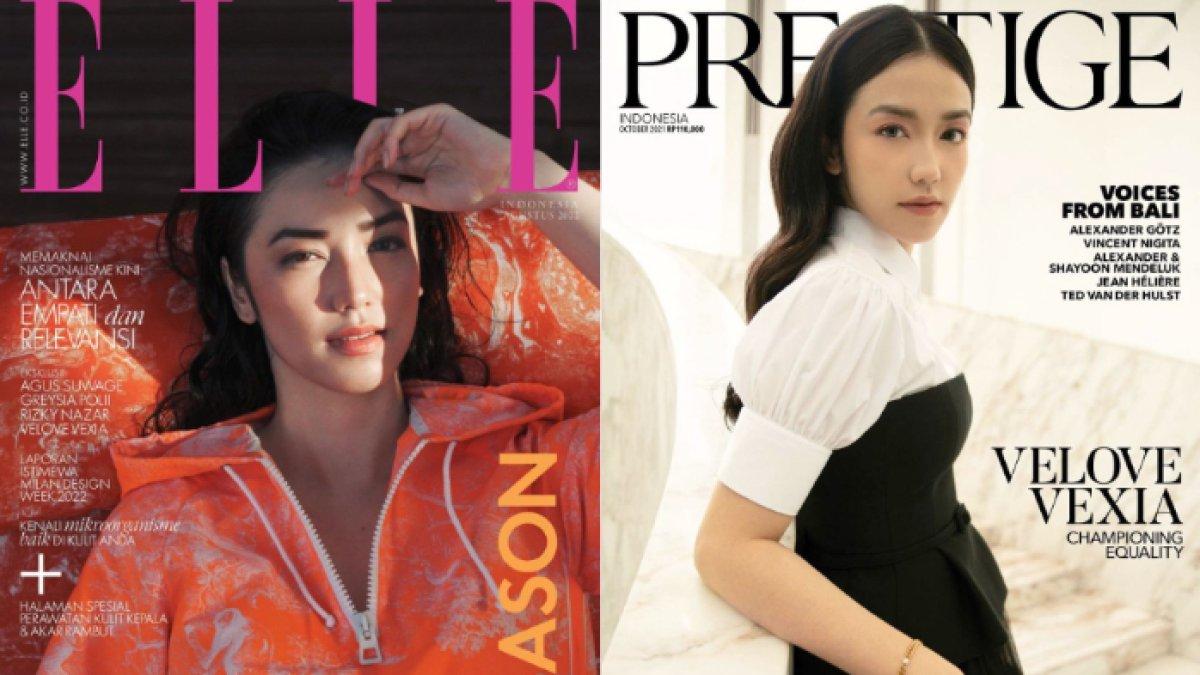 Wajah Velove terpampang di majalah populer seperti Prestige, Bazaar, Elle