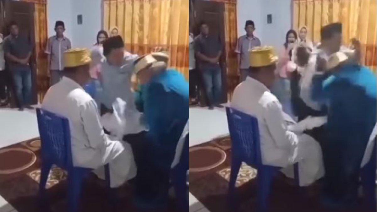 Wali nikah tonjok pengantin pria setelah ijab kabul