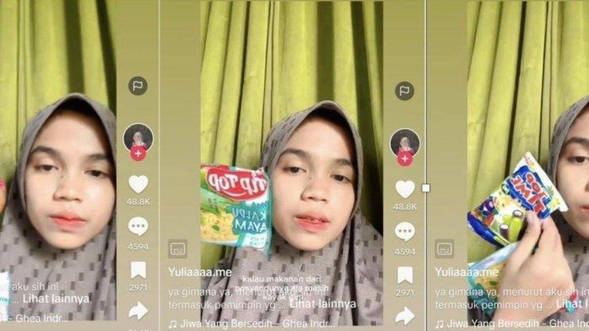 Wanita muda memprotes pemberian makanan untuk mencegah stunting dari Posyandu viral di media sosial. Makanan berupa jajanan seharga gopek alias Rp 500.