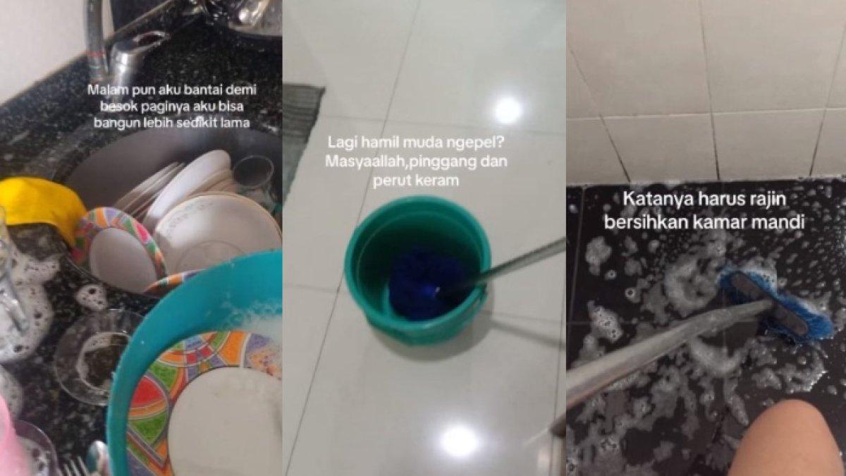 Wanita pilu tetap disuruh mertuanya bersih-bersih meski lagi hamil