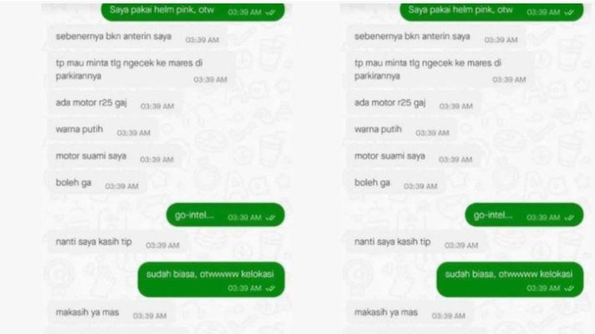 Driver ojol diminta memata-matai suami orang