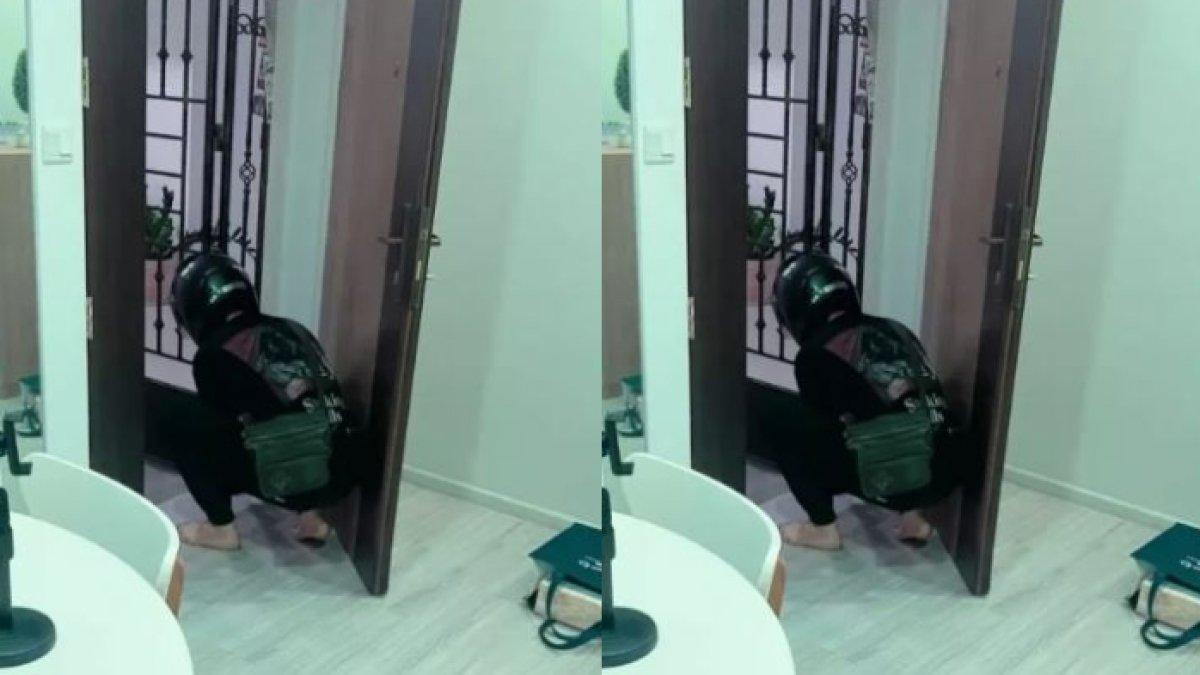 Wanita syok kurir makanan singkirkan kecoa dengan tangan kosong
