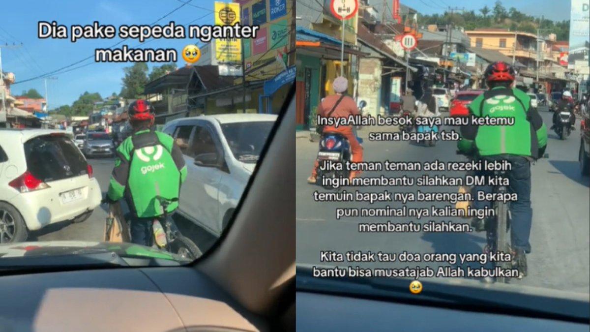 Wanto antar pesanan makanan menggunakan sepeda
