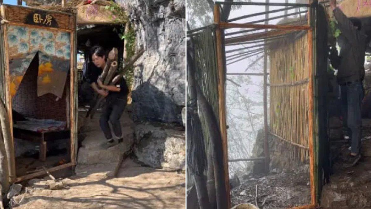 Wenzi, pemuda di China yang tinggalkan kota untuk hidup di rumah bambu di pegunungan.