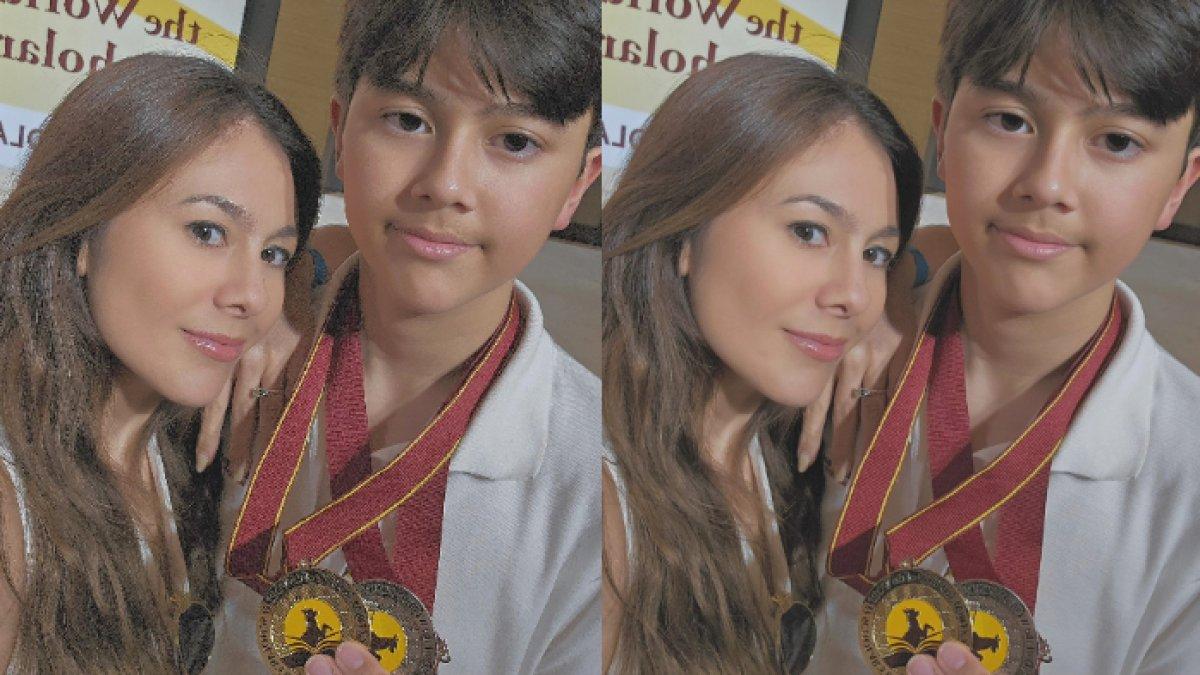 Wulan Guritno beri dukungan Jeremiah Alric Dimitri saat mengikuti turnamen di Thailand.