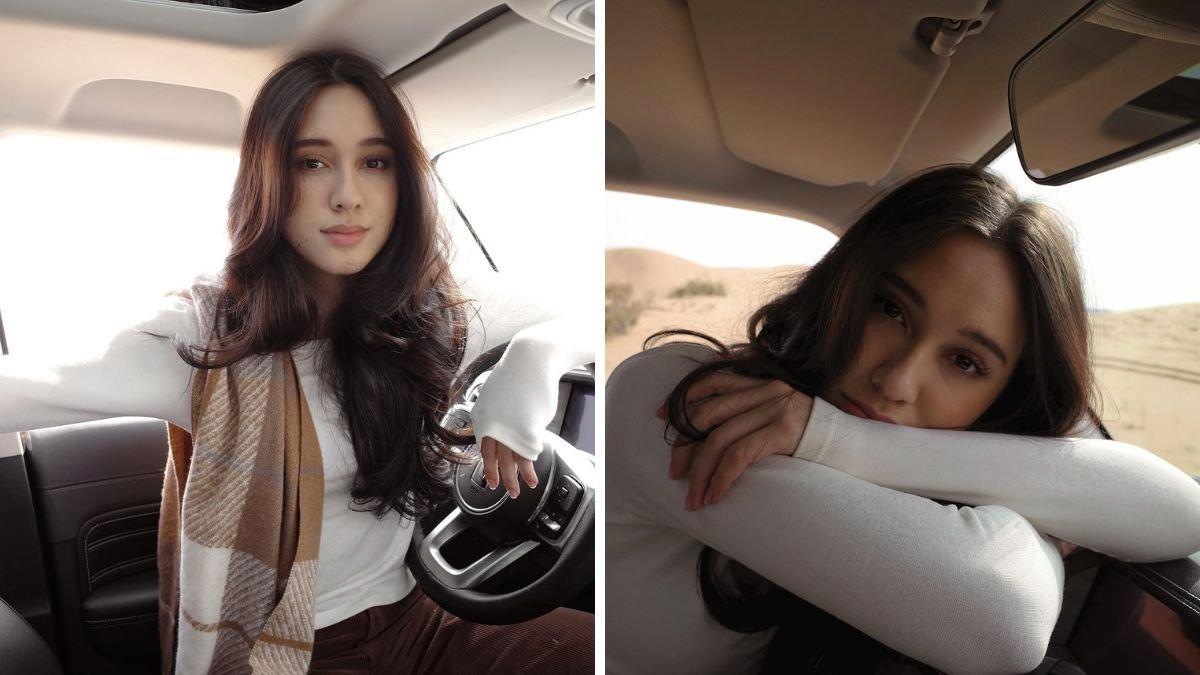 Yasmin juga nampak begitu lihai menyetir di jalanan berpasir