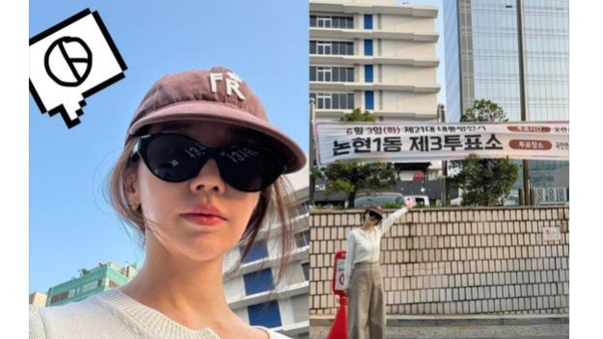 Yoon Eun Hye pamer nyoblos di Pemilu Korea Selatan tahun 2025