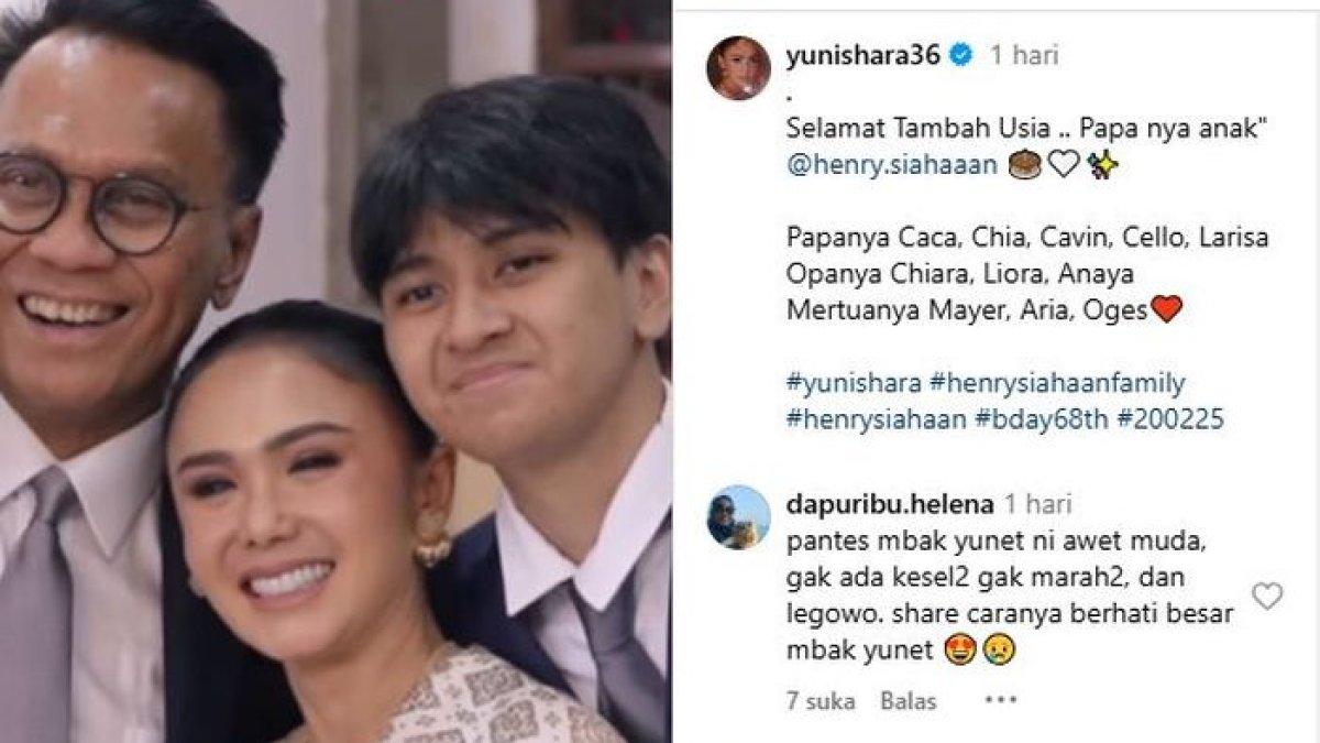 YUNI SHARA BARENG MANTAN SUAMI - Yuni Shara tampak mengucapkan ulang tahun untuk sang mantan suami.