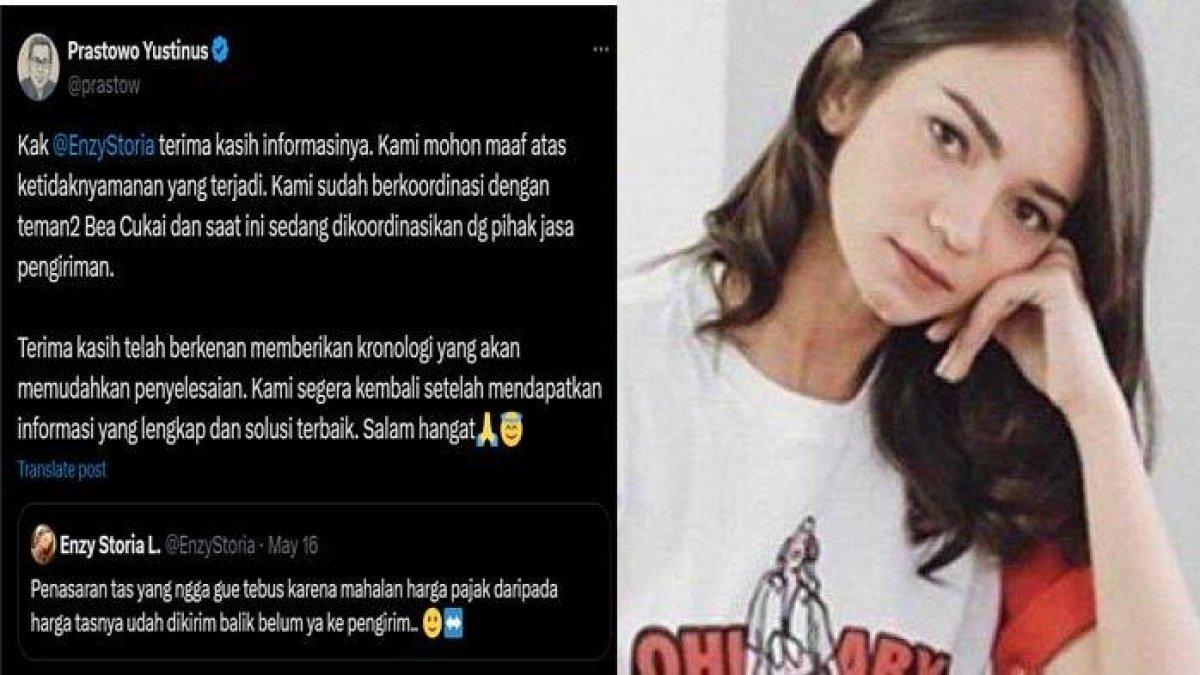 Yustinus Prastowo selaku Staf Khusus Menteri Keuangan Bidang Komunikasi Strategis tampak merespons cuitan Enzy