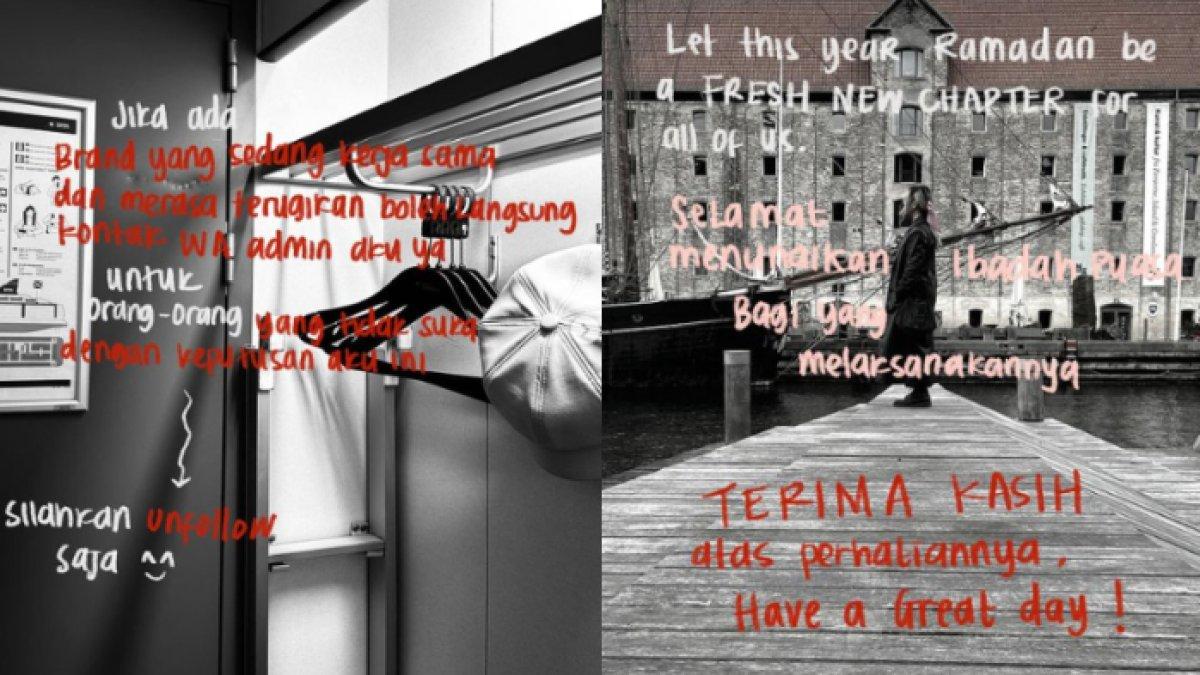 Zara brand yang hendak putus kerja sama maupun netizen yang hendak unfollow Instagramnya.