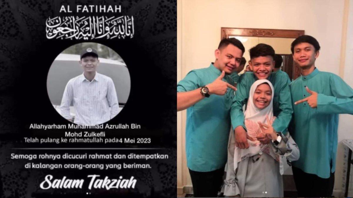 adik Ubai bernama Muhammad Azrullah Mohd Zulkefli meninggal