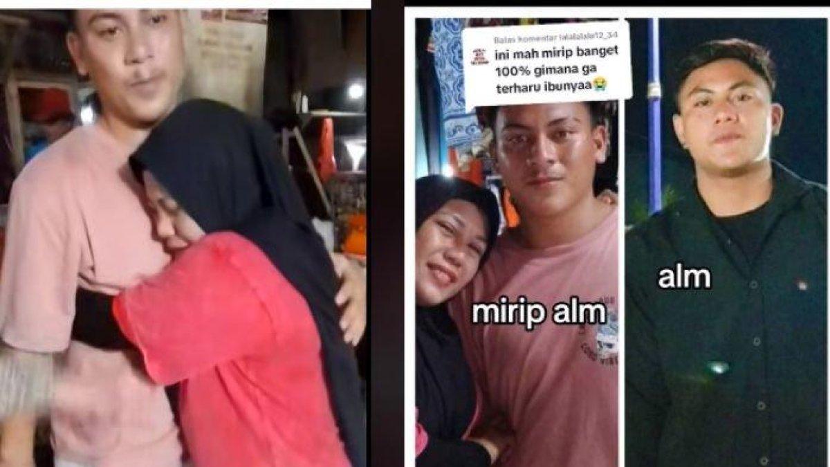 Tangis pilu seorang ibu yang bertemu dengan pemuda mirip almarhum anaknya