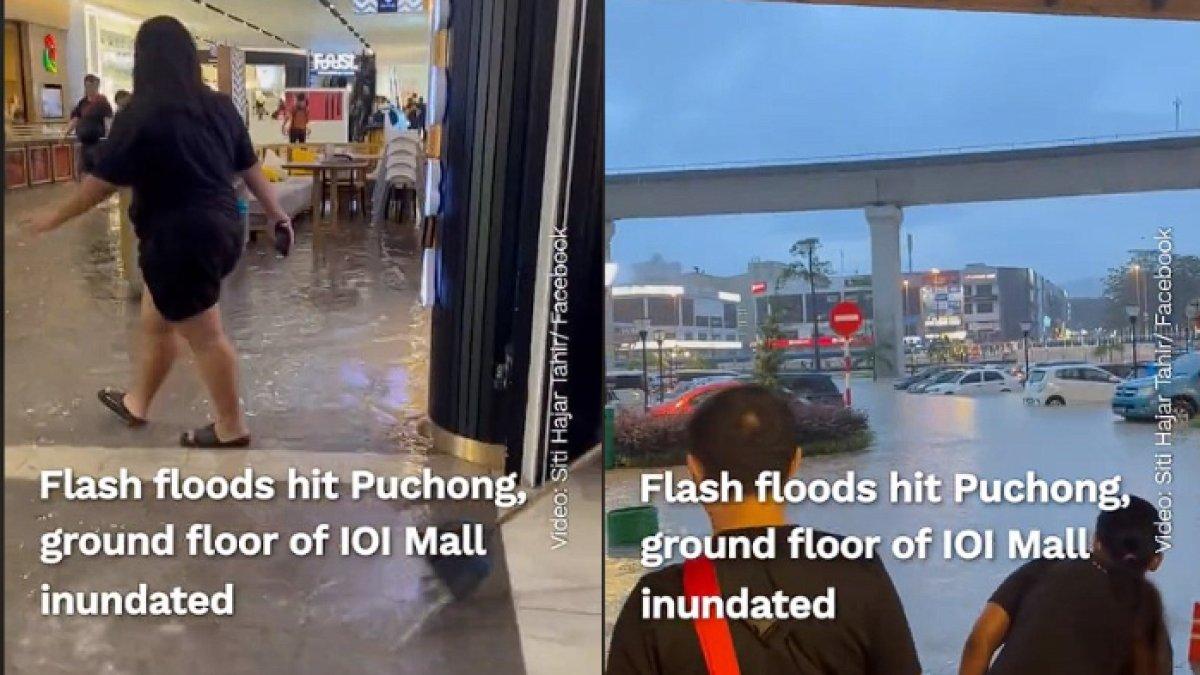 Beberapa wilayah Selangor dilanda banjir bandang setelah hujan deras.